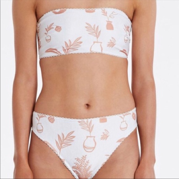 Anthropologie Zulu Zephr Villa Bikini top new - Picture 2 of 7